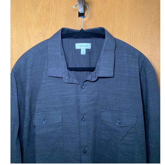 Calvin Klein Men's Grey Dress Shirt - Excellent Condition - Picture 3 of 15